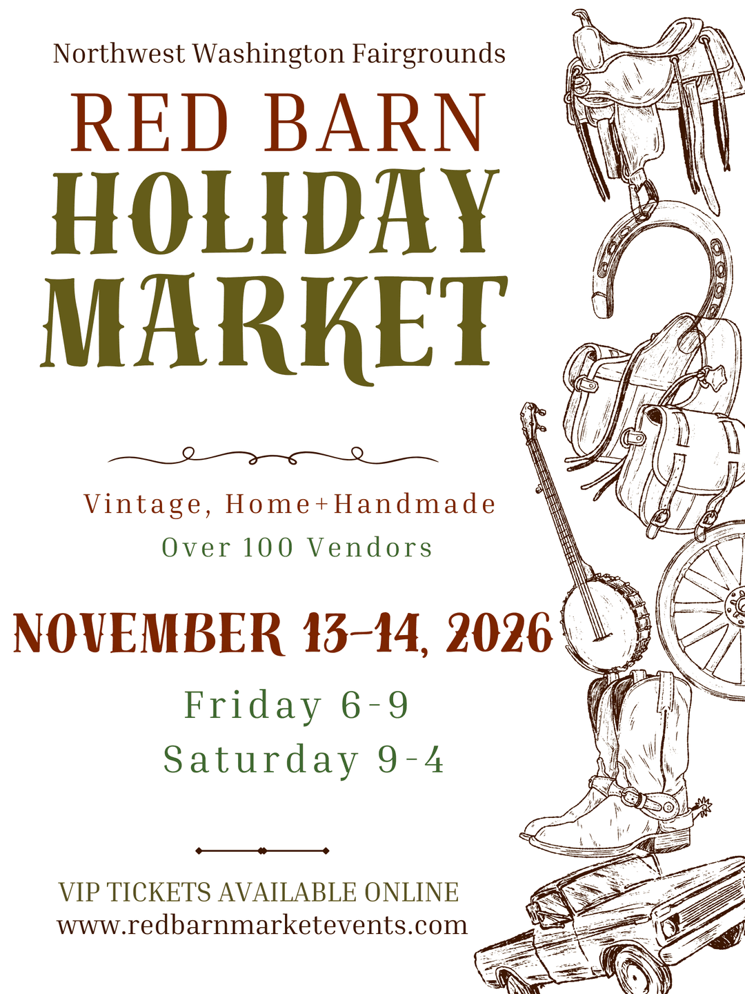 flier for red barn market